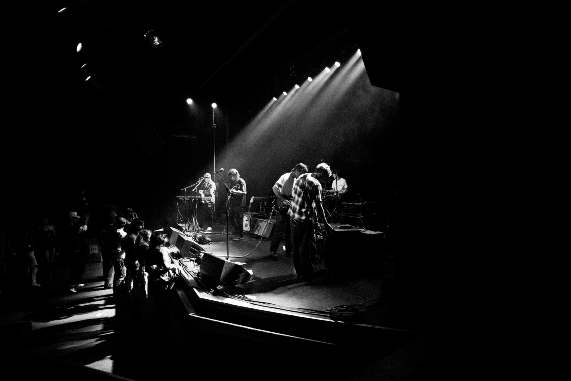 Stage view of Squash band performing their set at the Fox Theatre Boulder